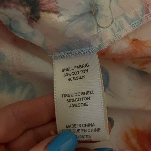 Rebecca Taylor silk blend floral top - Picture 7 of 7